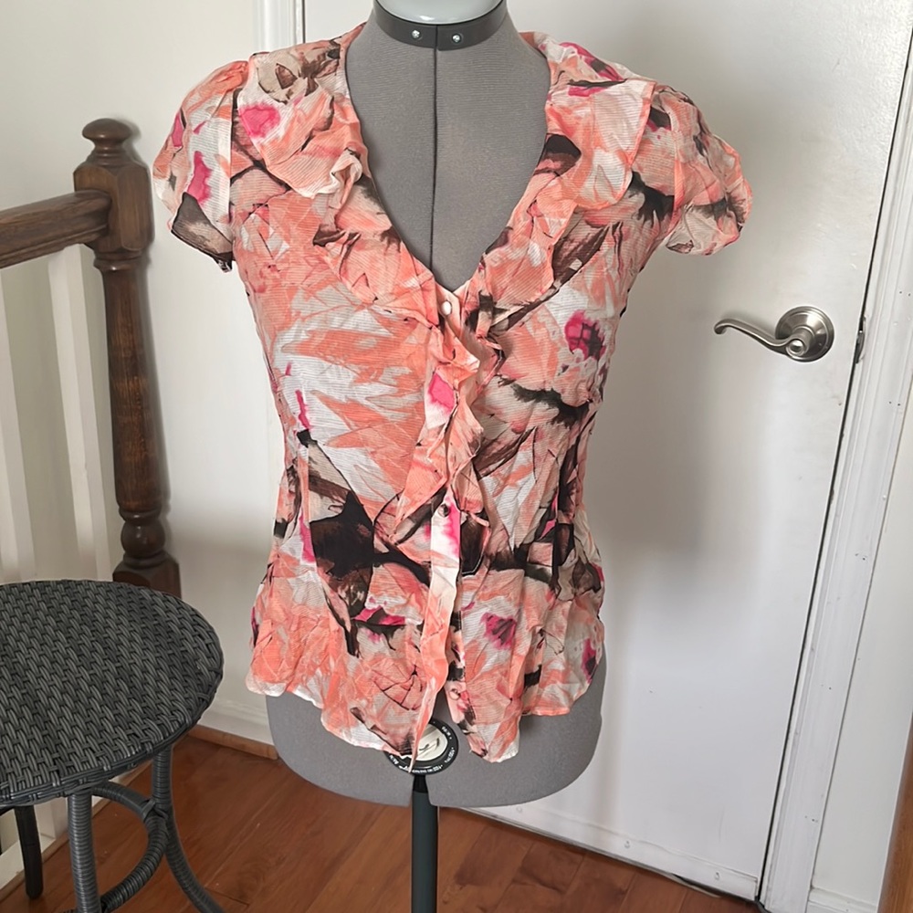 Silky Floral Blouse